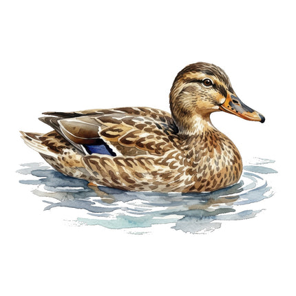 mallard duck fabric panel