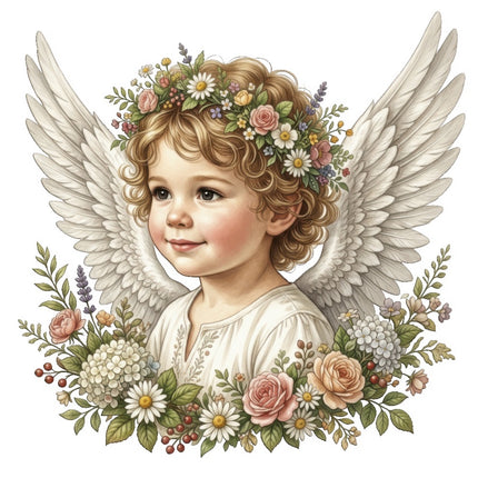angel fabric panel