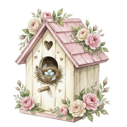 birdhouse fabric panel