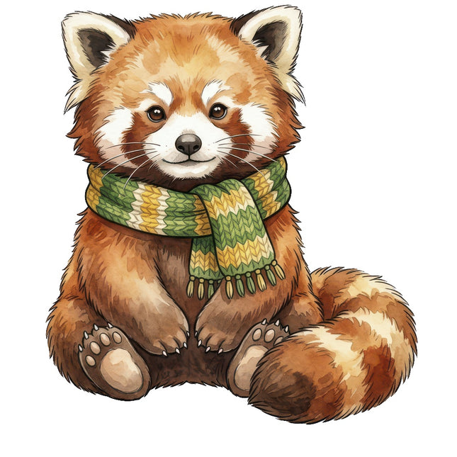 Red Panda 100% Cotton Fabric Panel Block ART4108