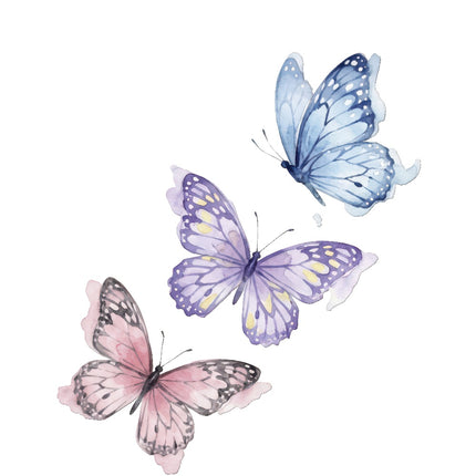 Butterflies 100% Cotton Fabric Panel Block Quilt Square ART4100
