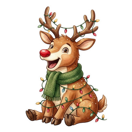 reindeer quilt block