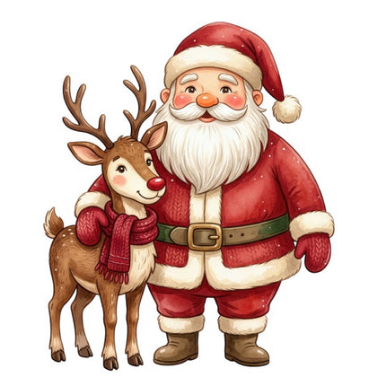 santa quilt block