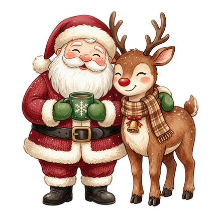 santa fabric panel