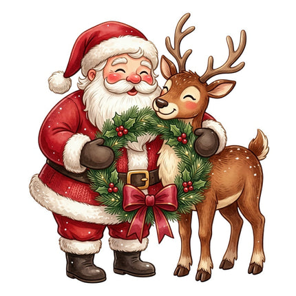 santa fabric panel