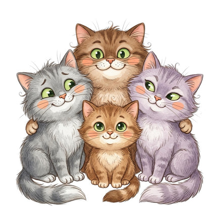 cats quilt block
