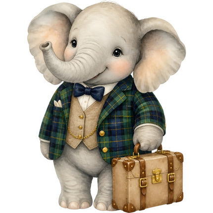 elephant quilt square
