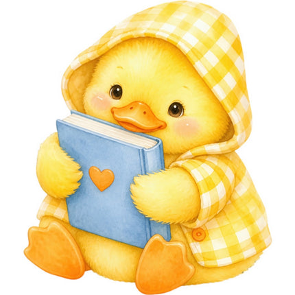 cute duckling quilt square