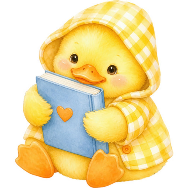 cute duckling quilt square