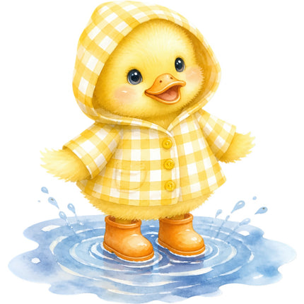 yellow duckling quilt square