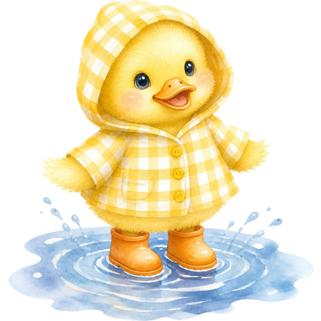 yellow duckling quilt square