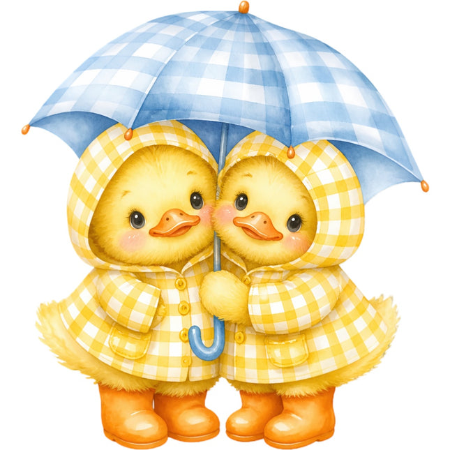 yellow duckling quilt square