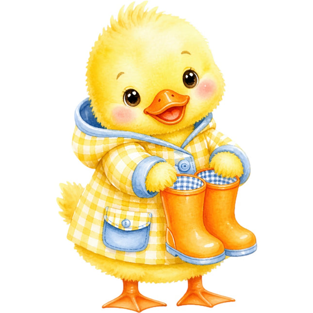 yellow duckling quilt square