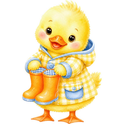 duckling quilt square