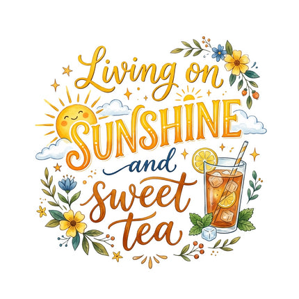 sunshine and sweet tea fabric panel