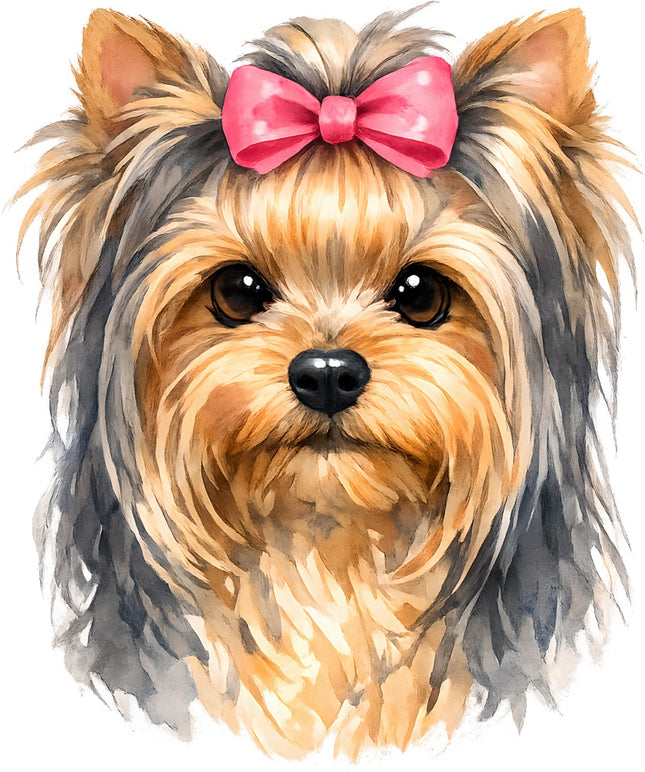 yorkie fabric panel