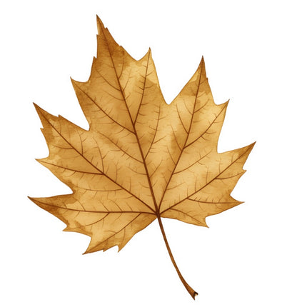 Autumn Fall Single Leaf 100% Cotton Fabric Panel Block FLIP-ART533