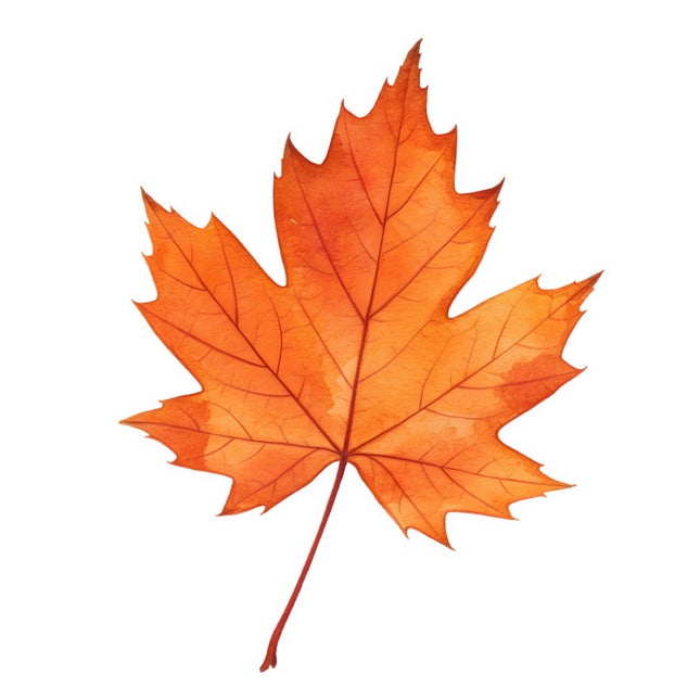 Autumn Fall Single Leaf 100% Cotton Fabric Panel Block FLIP-ART535