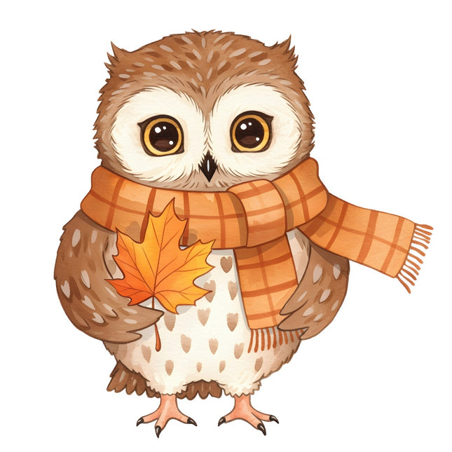 autumn owl quilt block