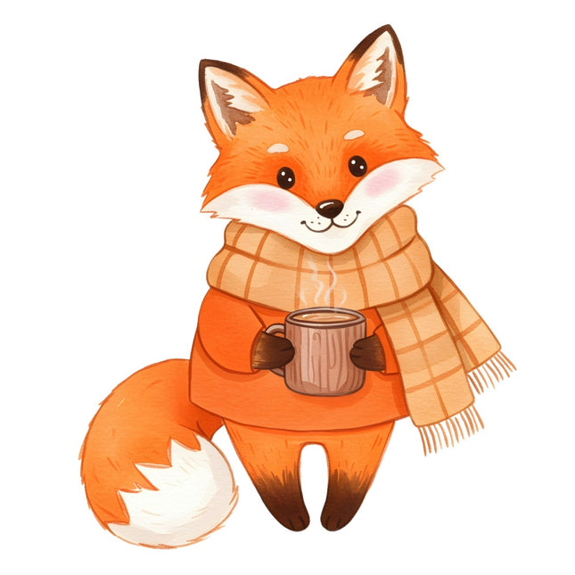 autumn fox quilt block