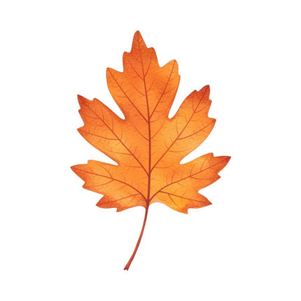 Autumn Fall Single Leaf 100% Cotton Fabric Panel Block FLIP-ART563