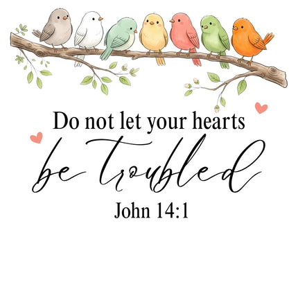 scripture fabric panel John 14:1