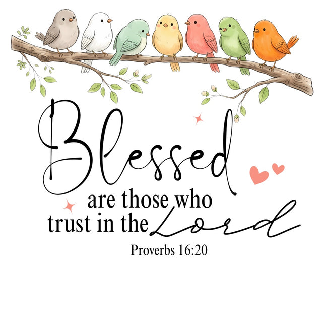 scripture fabric panel Proverbs 16:20