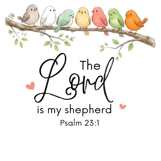 scripture fabric panel Psalm 23:1