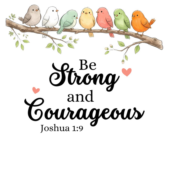 scripture fabric panel Joshua 1:9