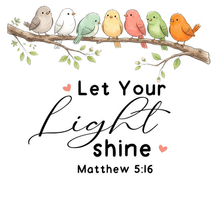 scripture fabric panel Matthew 5:16