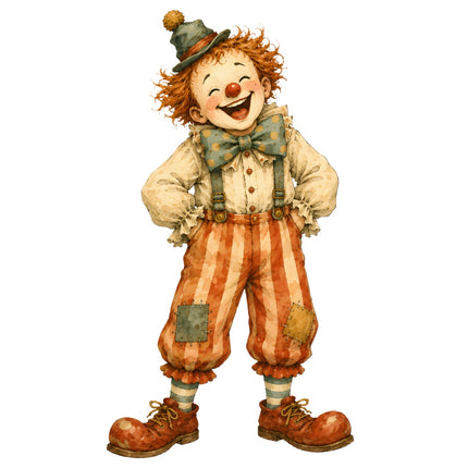 circus clown quilt square