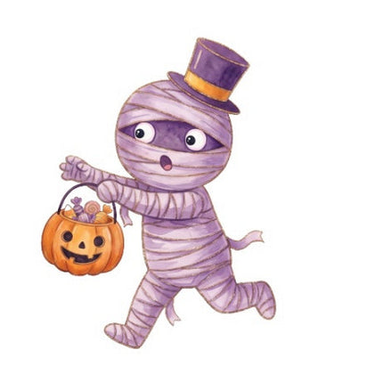 Halloween Mummy 100% Cotton Fabric Panel Block FLIP-ART973