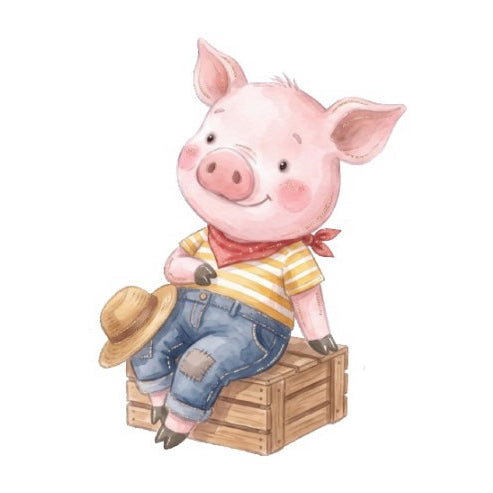 pig quilt block
