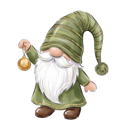 Christmas gnome fabric panel