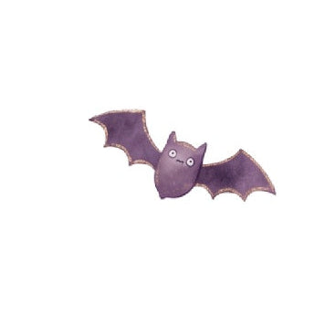 halloween bat fabric panel