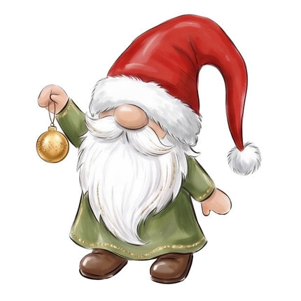 Christmas gnome fabric panel