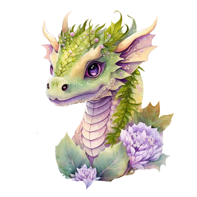 Fantasy dragon quilt block