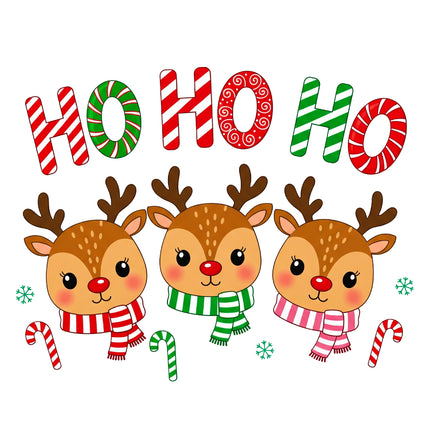 Ho Ho Ho Christmas 100% Cotton Fabric Panel Block BB1441