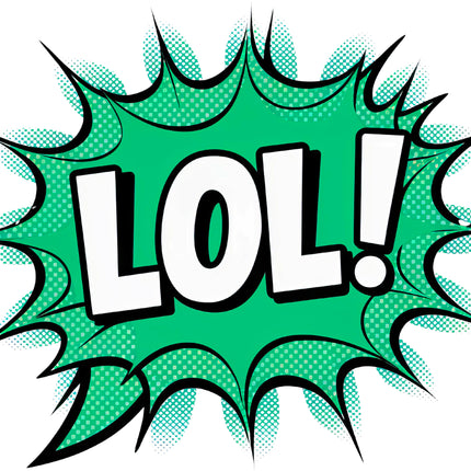 Comic LOL 100% Cotton Fabric Panel Block BB208