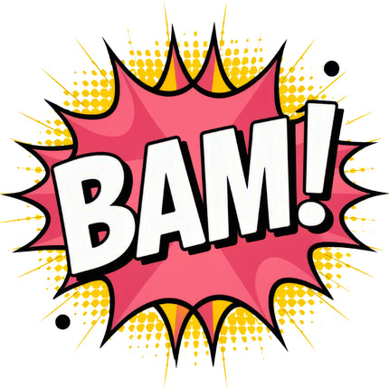 Comic BAM 100% Cotton Fabric Panel Block BB211