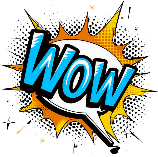 Comic WOW 100% Cotton Fabric Panel Block BB215