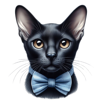 Black Cat 100% Cotton Fabric Panel Block BB22