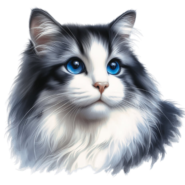 Cat 100% Cotton Fabric Panel Block BB34