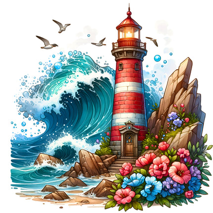 Lighthouse fabric panel