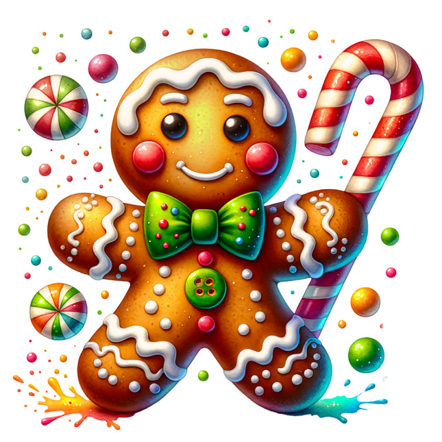 Gingerbread 100% Cotton Fabric Panel Block BB454