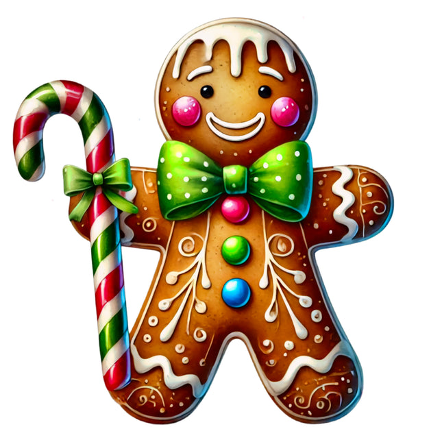 Gingerbread 100% Cotton Fabric Panel Block BB457