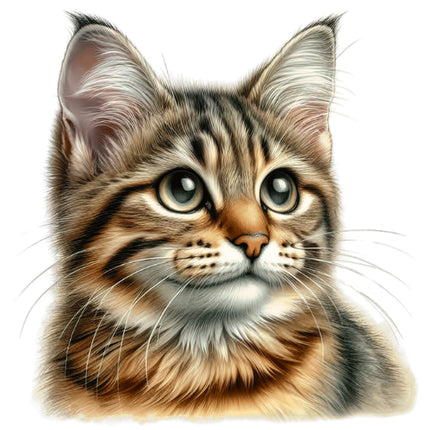 Cat 100% Cotton Fabric Panel Block BB46