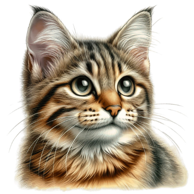 Cat 100% Cotton Fabric Panel Block BB46