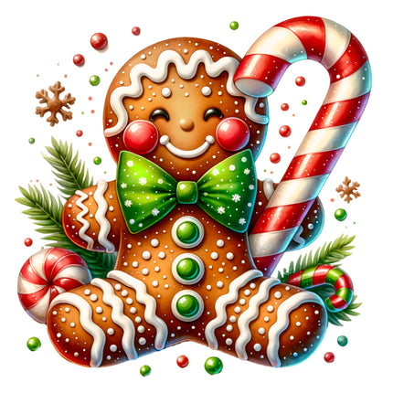 Gingerbread 100% Cotton Fabric Panel Block BB460