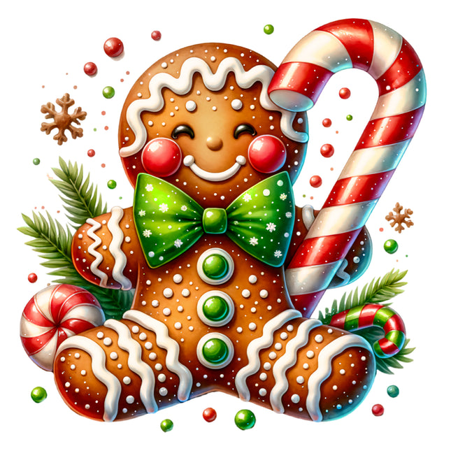 Gingerbread 100% Cotton Fabric Panel Block BB460